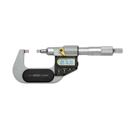 1-2/25.50mm X 0.00005/0.001mm Style A Asimeto Digital Blade Micrometer